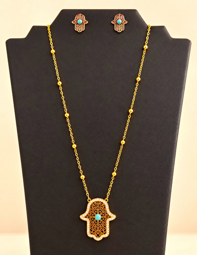 Hamsa hand schmuckset - hamsa-hand,