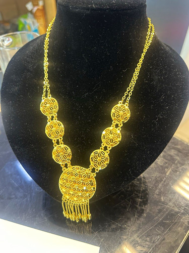 Goldfarbenes schmuckset aus - schmuckset,