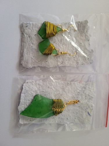 Schmuckset seeglas kette - kette, &