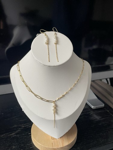 Handmade schmuckset mit echten - handmade,