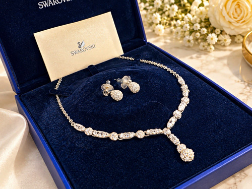 Swarovski schmuckset halskette - swarovski,
