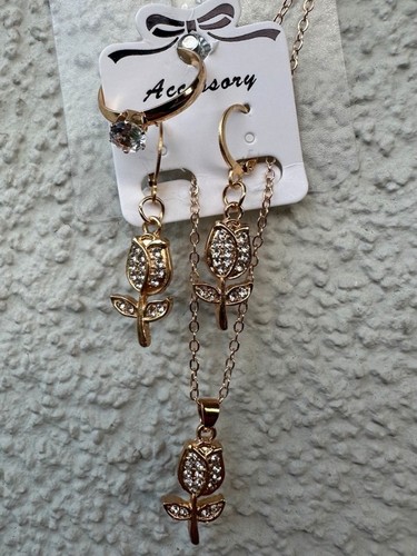 Modeschmuck set vergoldet - modeschmuck, set,