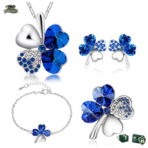 Schmuckset teilig kristall - schmuckset, 4-teilig