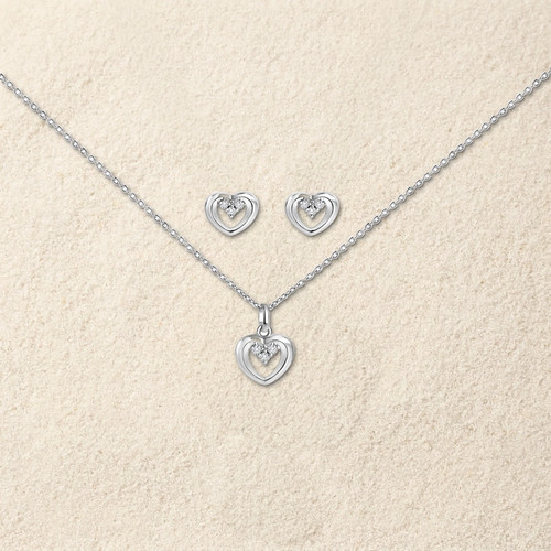 Schmuckset herz 925 - 925, silber