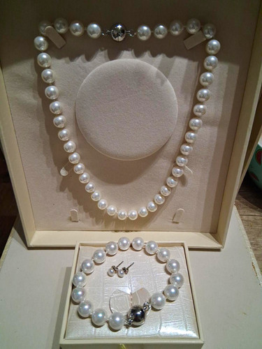 Perlen schmuckset kette - perlen,