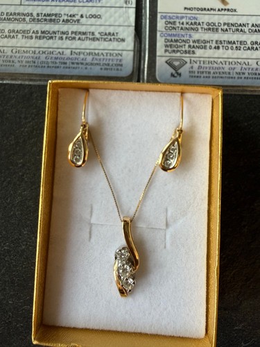 14k gold schmuckset ct - 14k,