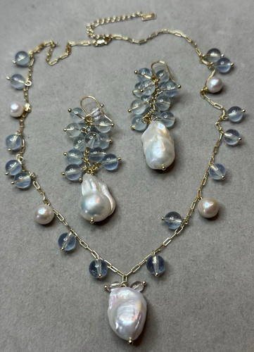 Set kette ohrringe - kette, anhänger