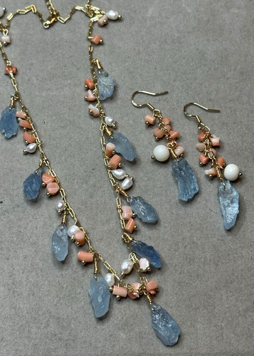 Set kette ohrringe anhänger - ohrringe,