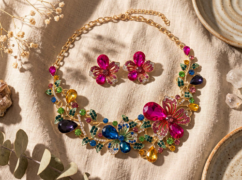 Mehrfarbiges schmuckset - mehrfarbiges,