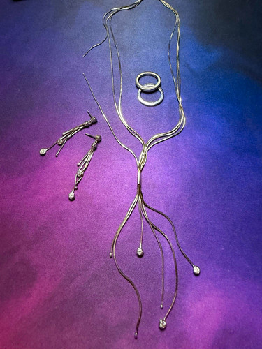 925 sterling silber - 925, schmuckset