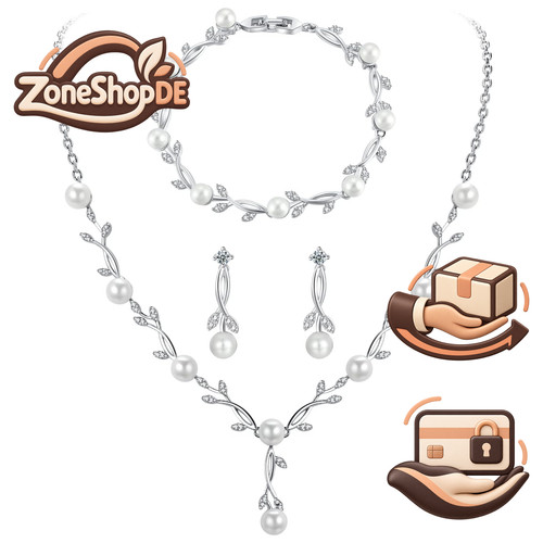 Hochzeit schmuckset silber - schmuckset,