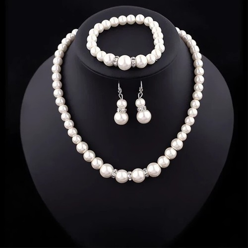 Schmuckset perlen edelstahl - perlen,