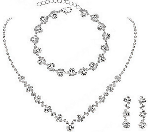 Silber schmuckset damen - silber,