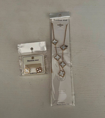 Edelstahl schmuckset halskette - schmuckset,