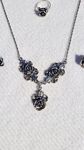Rosen collier schmuckset - rosen-collier,,