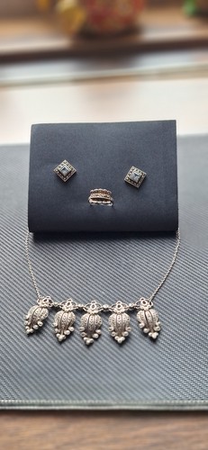 Schmuckset altsilber kette - schmuckset, altsilber,