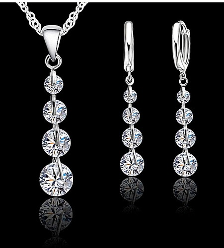 Schmuck set halskette ohrringe - halskette,
