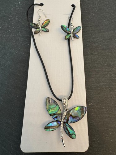 Abalone libelle schmuck set - abalone,