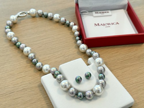 Majorica halskette ohrringe - halskette,