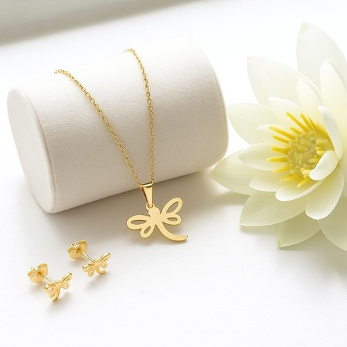 Elegantes gold schmuckset - gold,