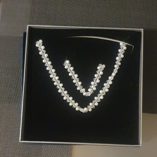 Strass schmuckset halskette - schmuckset,