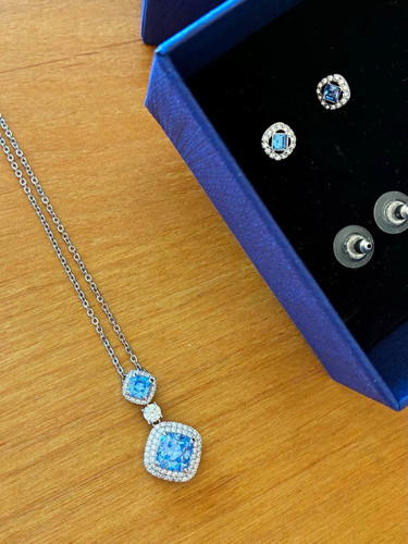 Swarovski schmuckset halskette - swarovski,