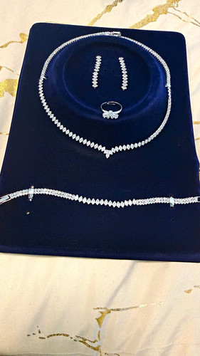Schmuckset silberfarben