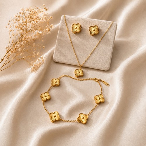 Schmuckset damen goldfarben - damen,